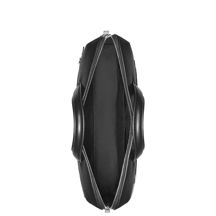 Montblanc borsa portadocumenti sottile con tracolla Meisterstück 4810 nero 129190