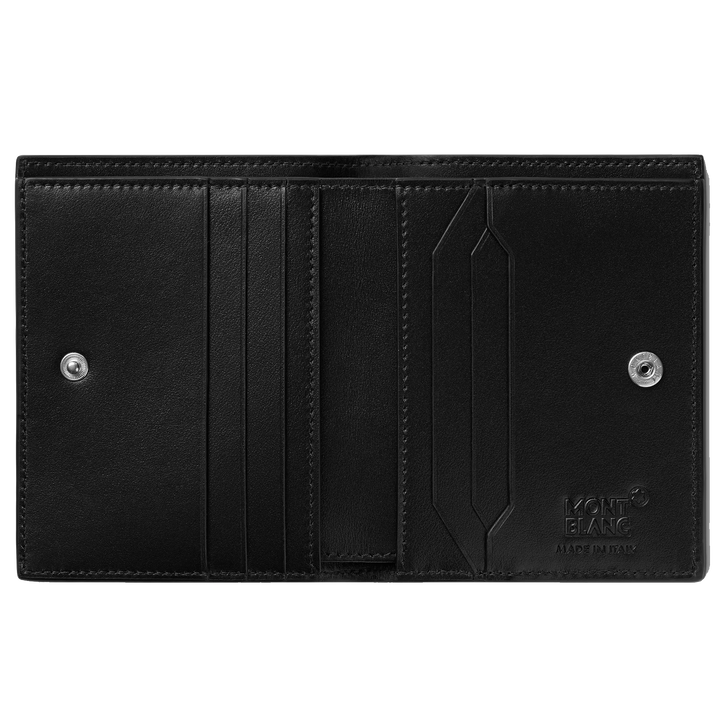 Montblanc Compact Wallet Meisterst ⁇ ck 6 Compartments Black/Red 129679