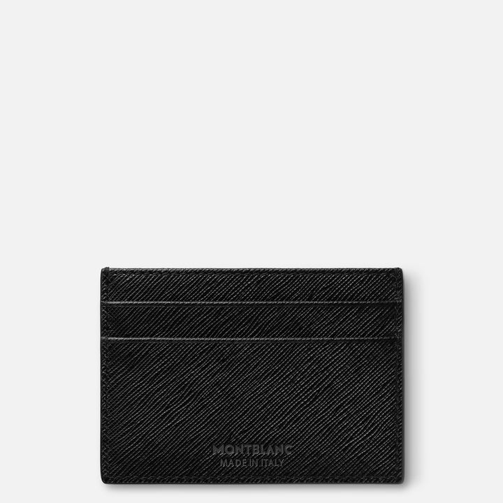 Montblanc Soporte para tarjetas de crédito de 5 compartimentos Montblanc sastrería negro 130324