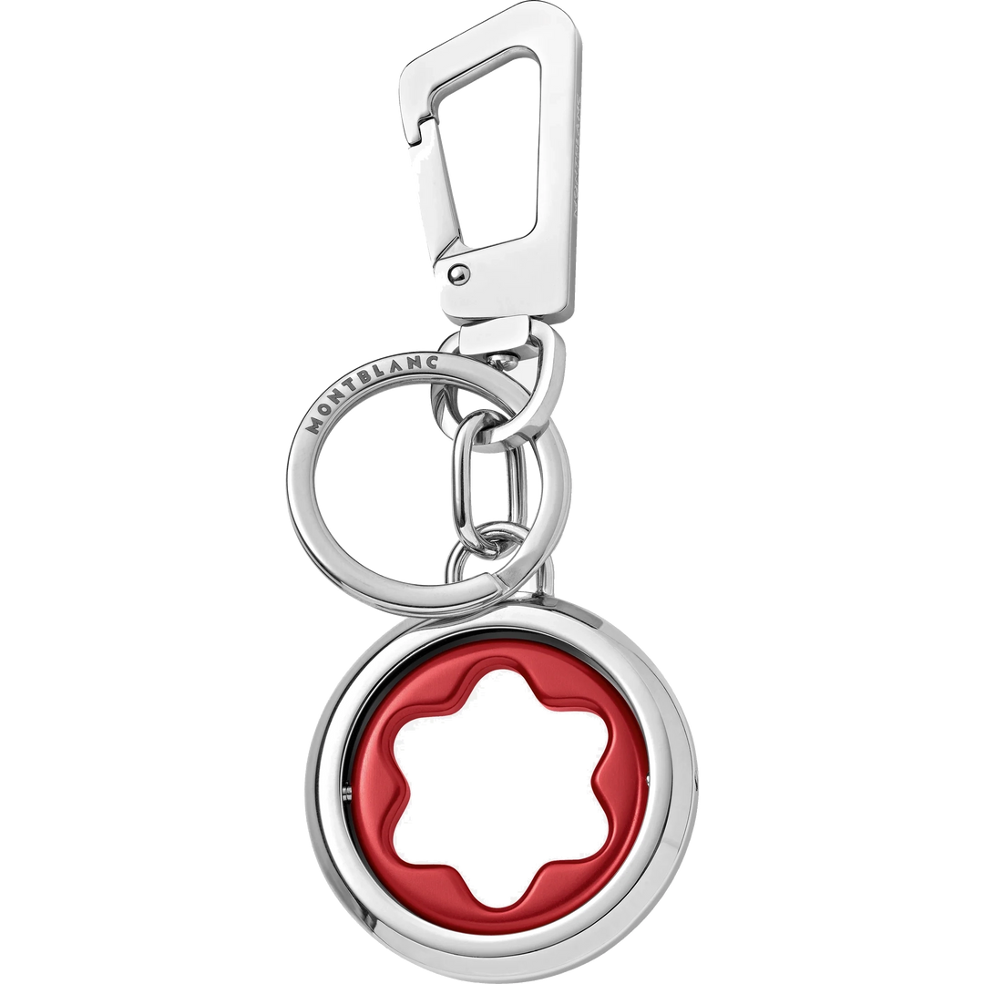 Montblanc key ring with swivel emblem Meisterst ⁇ ck red 128746