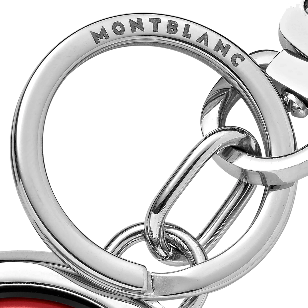 Montblanc portachiavi con emblema girevole Meisterstück rosso 128746