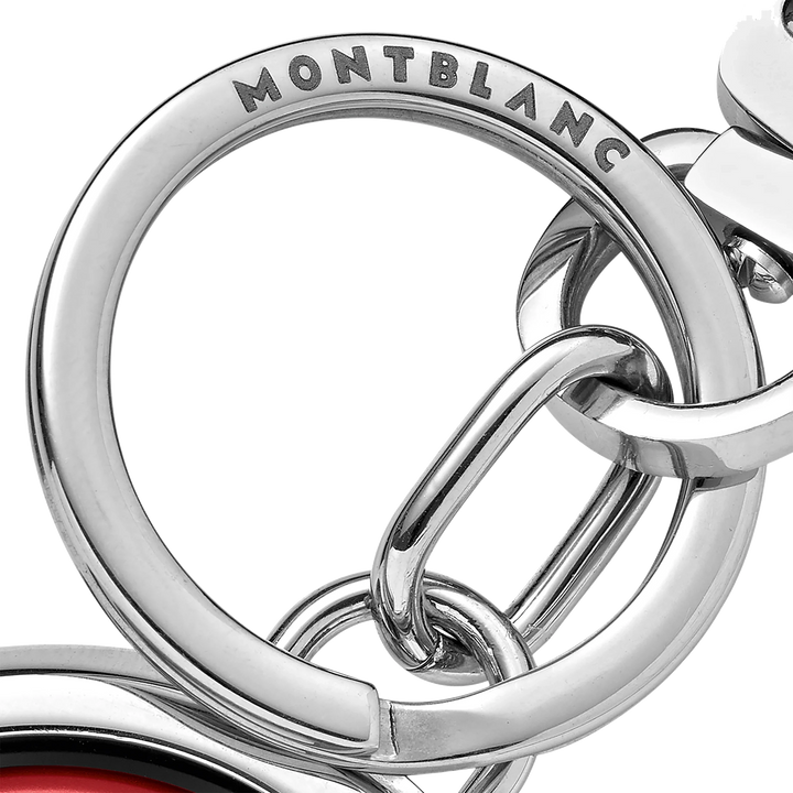 Montblanc portachiavi con emblema girevole Meisterstück rosso 128746