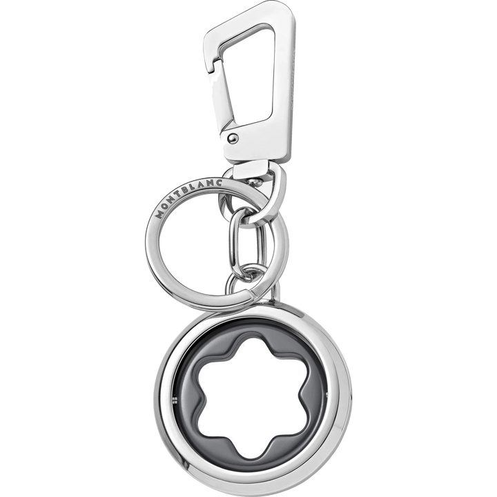 Montblanc key ring with swivel emblem Meisterst ⁇ ck dark grey 128747