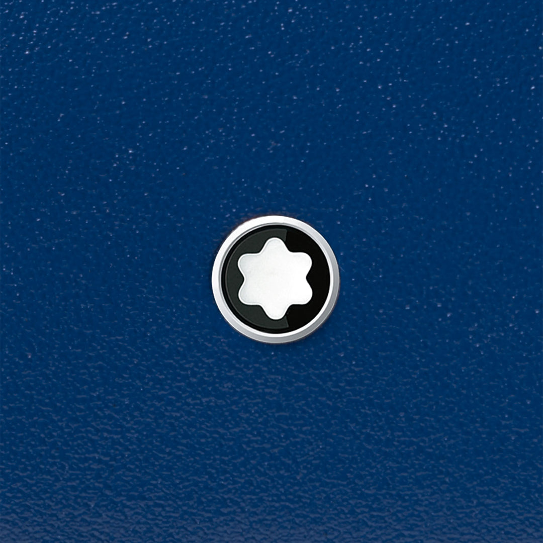 Montblanc Cartera compacta Meisterstück de 6 compartimentos negro/azul 129678
