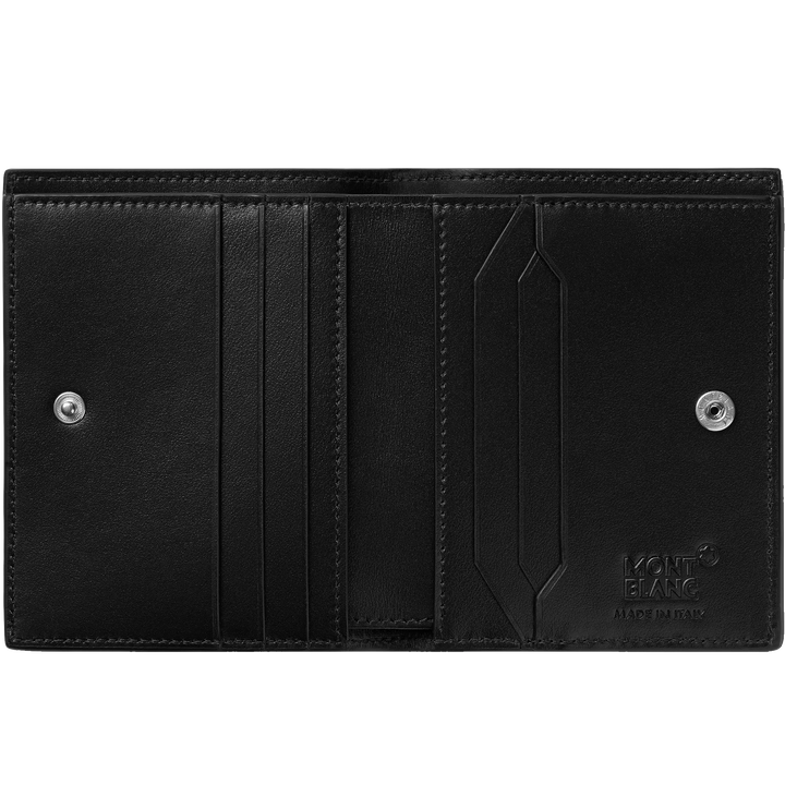 Montblanc Compact Wallet 6 Compartments Meisterst ⁇ ck Black 129677