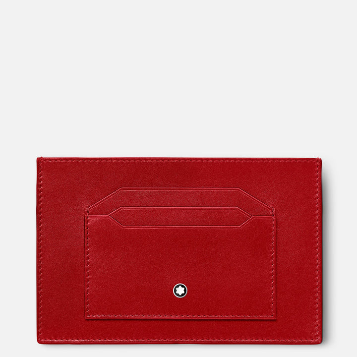 Montblanc Soporte de cartas Meisterstück rojo de 6 compartimentos 129909