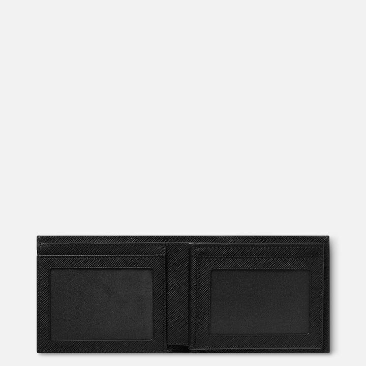 Montblanc portafoglio con 6 scomparti e 2 tasche trasparenti Montblanc Sartorial nero 130318
