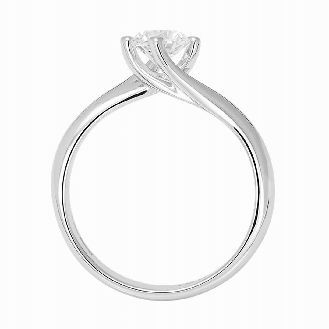 World Diamond Group anello solitario Valentino oro bianco 18kt brillante 0,40ct AB1625-040-B - Gioielleria Capodagli