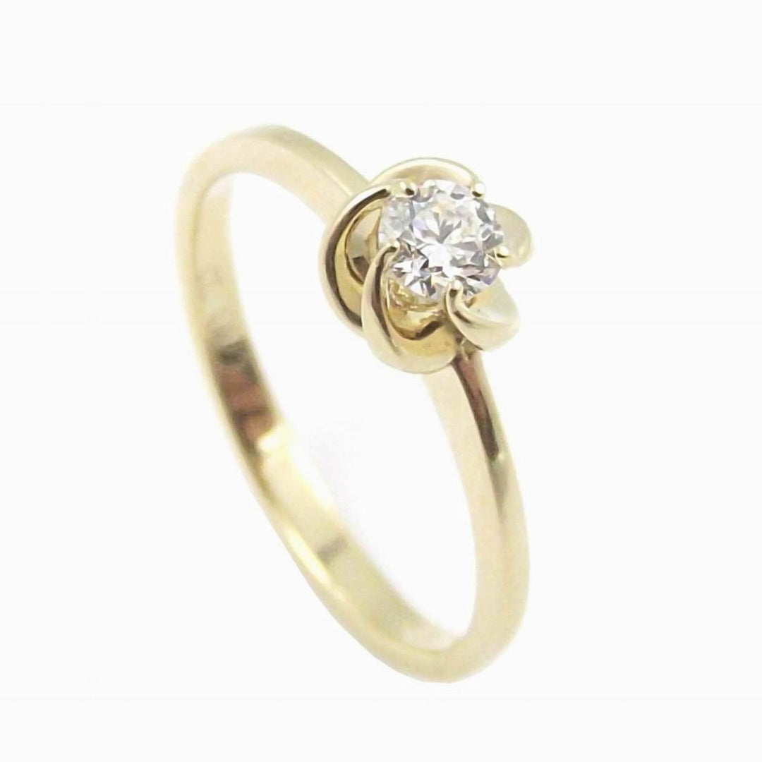 World Diamond Group anello solitario oro giallo 18kt diamante 0,22ct ASL014WDI-022-G - Gioielleria Capodagli