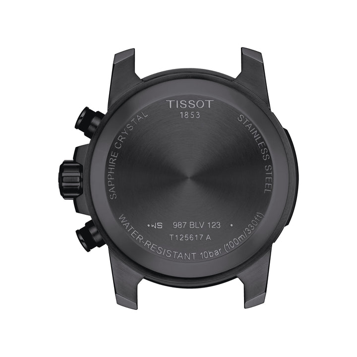 Tissot Supersport Chrono 45mm Uhr Black Quartz Stahl Finish PVD Schwarz T125.617.37.051.01
