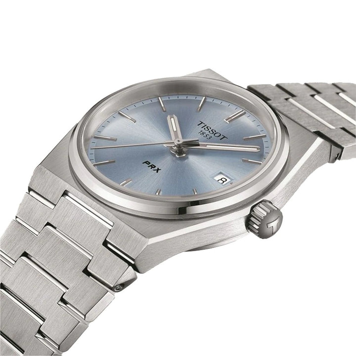 Tissot orologio PRX 35mm azzurro quarzo acciaio T137.210.11.351.00