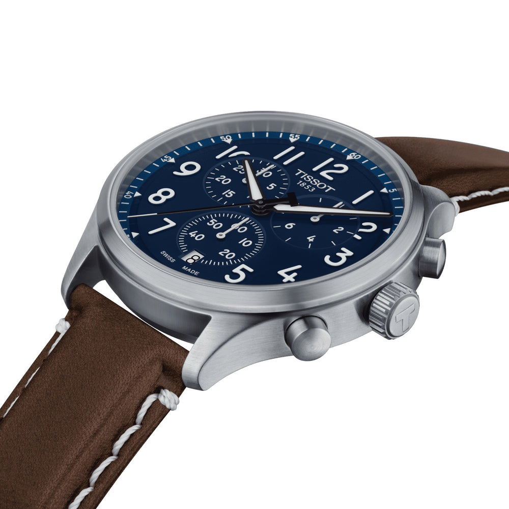 Tissot orologio Chrono XL Vintage 45mm blu quarzo acciaio T116.617.16.042.00 - Capodagli 1937
