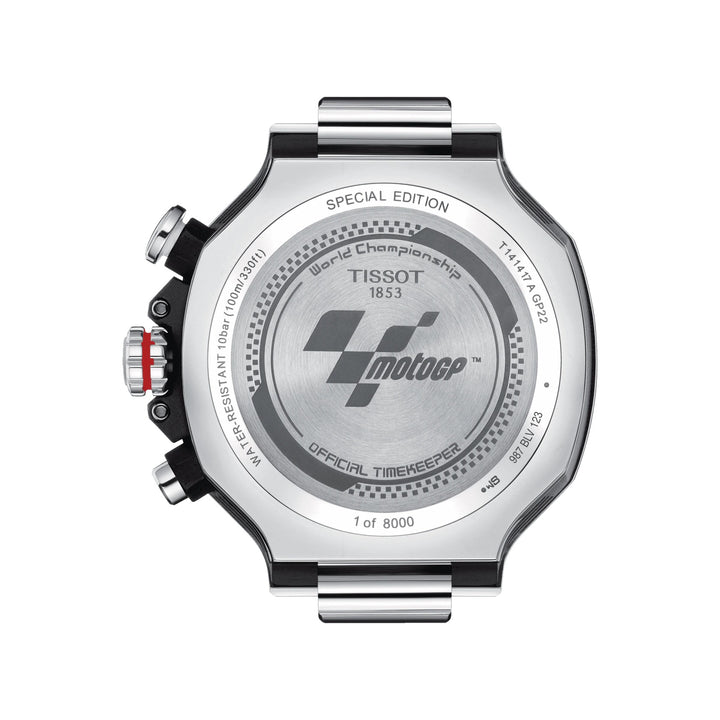 Reloj Tissot T-Race MotoGP Cronógrafo Edición Limitada 2022 8000 piezas 45mm acero de cuarzo negro T141.417.11.057.00