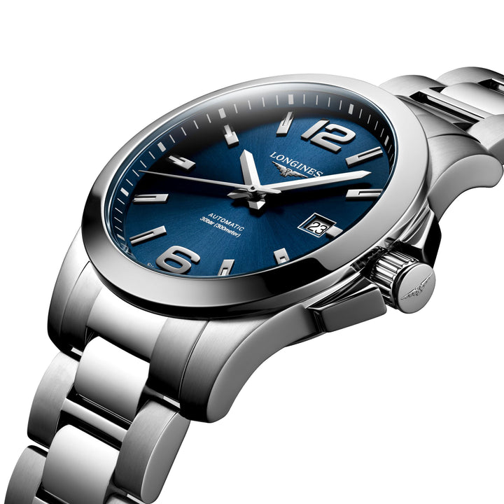 Reloj Longines Conquest 41mm acero automático azul L3.777.4.99.6