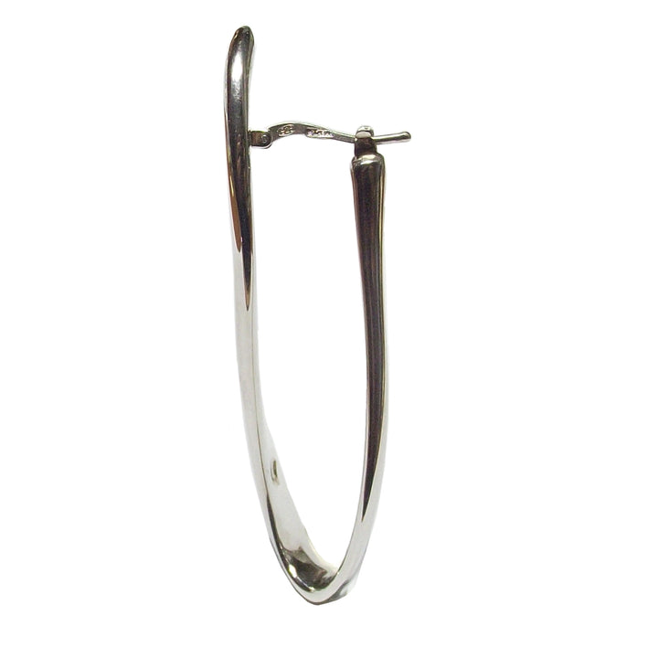 Hoop earrings drop silver 925 CPD-ORE-ARG-0002-BL