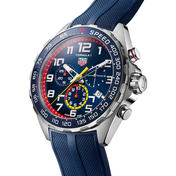 Tag Heuer Uhr Formel 1 Red Bull Racing Edition 43mm Blue Quartz Stahl CAZ101Al.ft8052