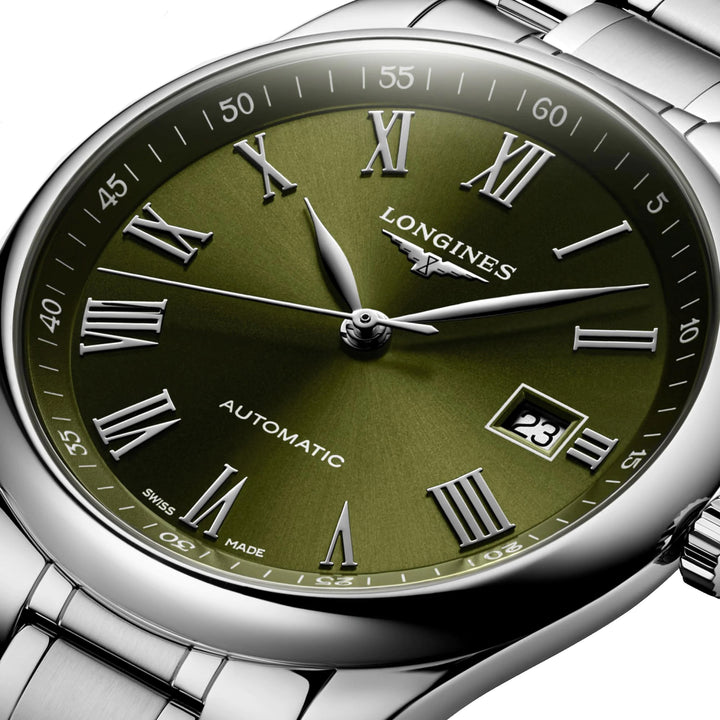 LONGINES MASTER COLLECTION CLAUS 40MM Automatic Green Steel L2.793.4.09.6