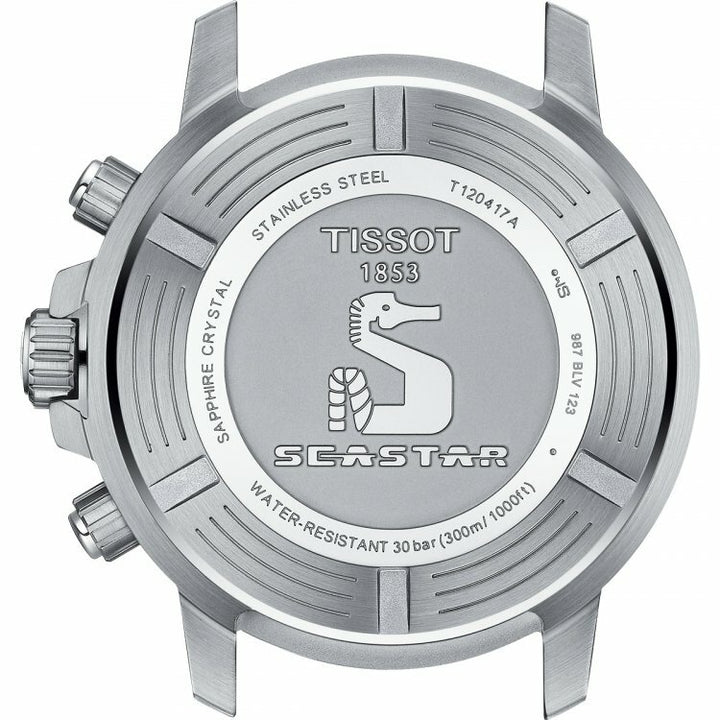 Tissot orologio Seastar 1000 Chronograph 45mm blu quarzo acciaio T120.417.11.041.03 - Capodagli 1937