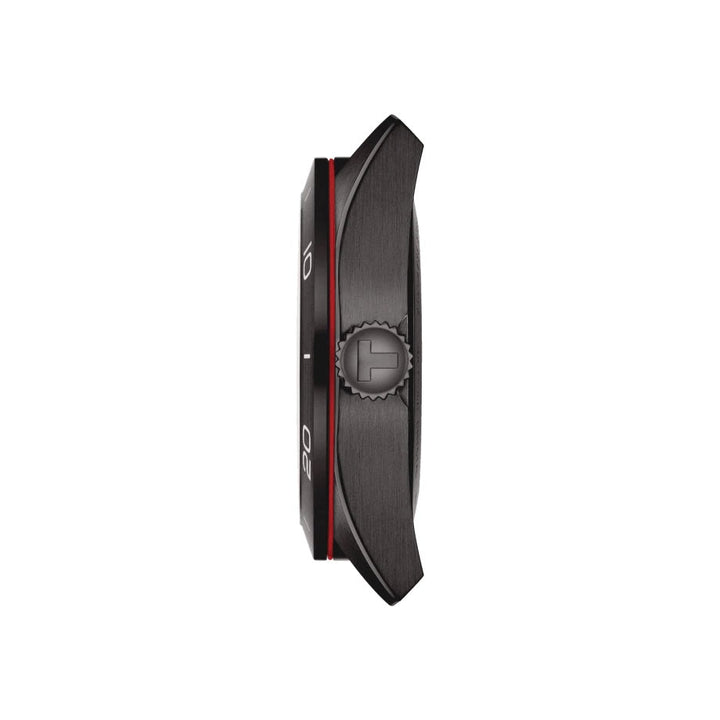 Tissssot watch PRS 516 Powermatic 80 42mm black automatic steel finish black PVD T131.430.36.052.00