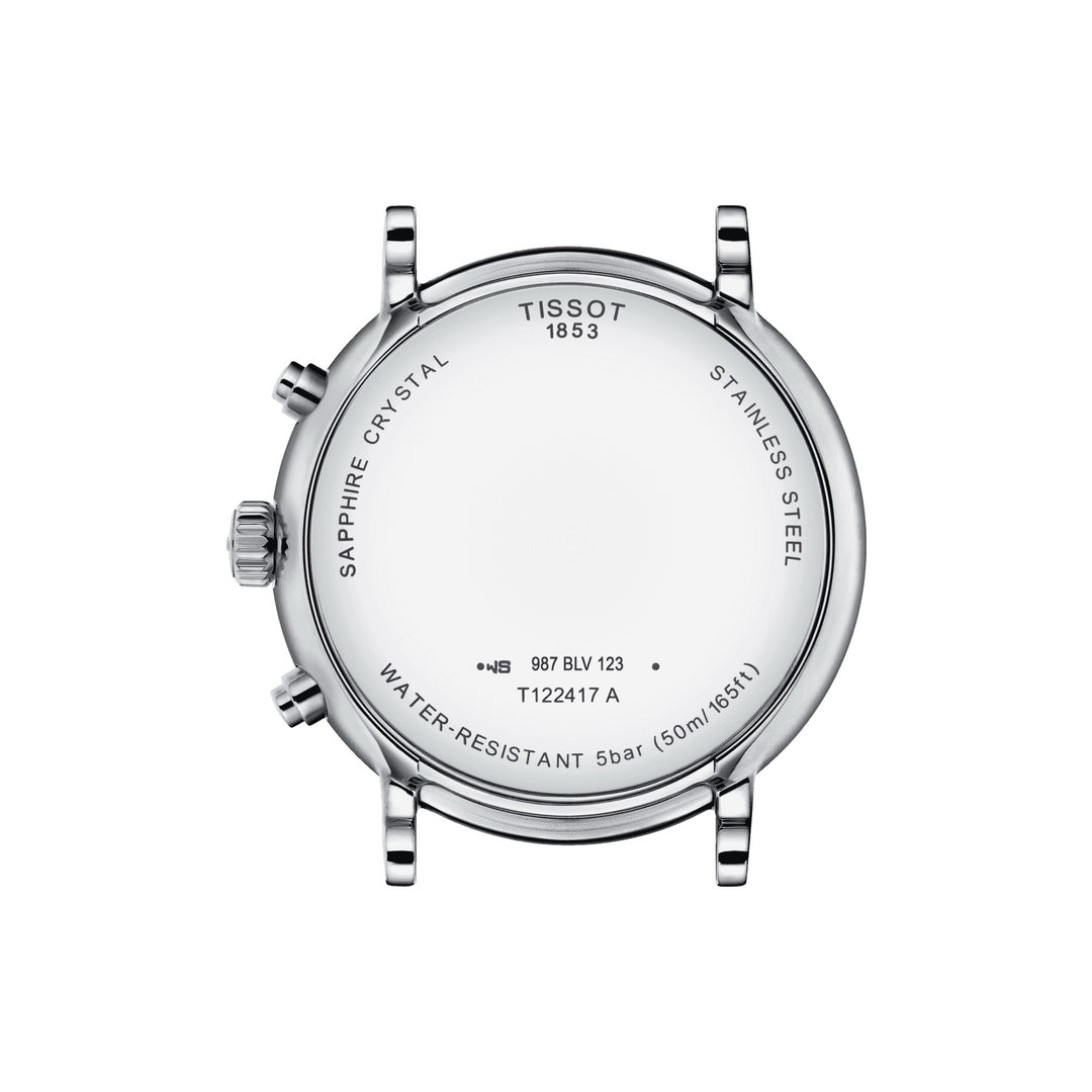 Tissot orologio Carson Premium Chronograph 41mm argento quarzo acciaio T122.417.16.033.00 - Capodagli 1937