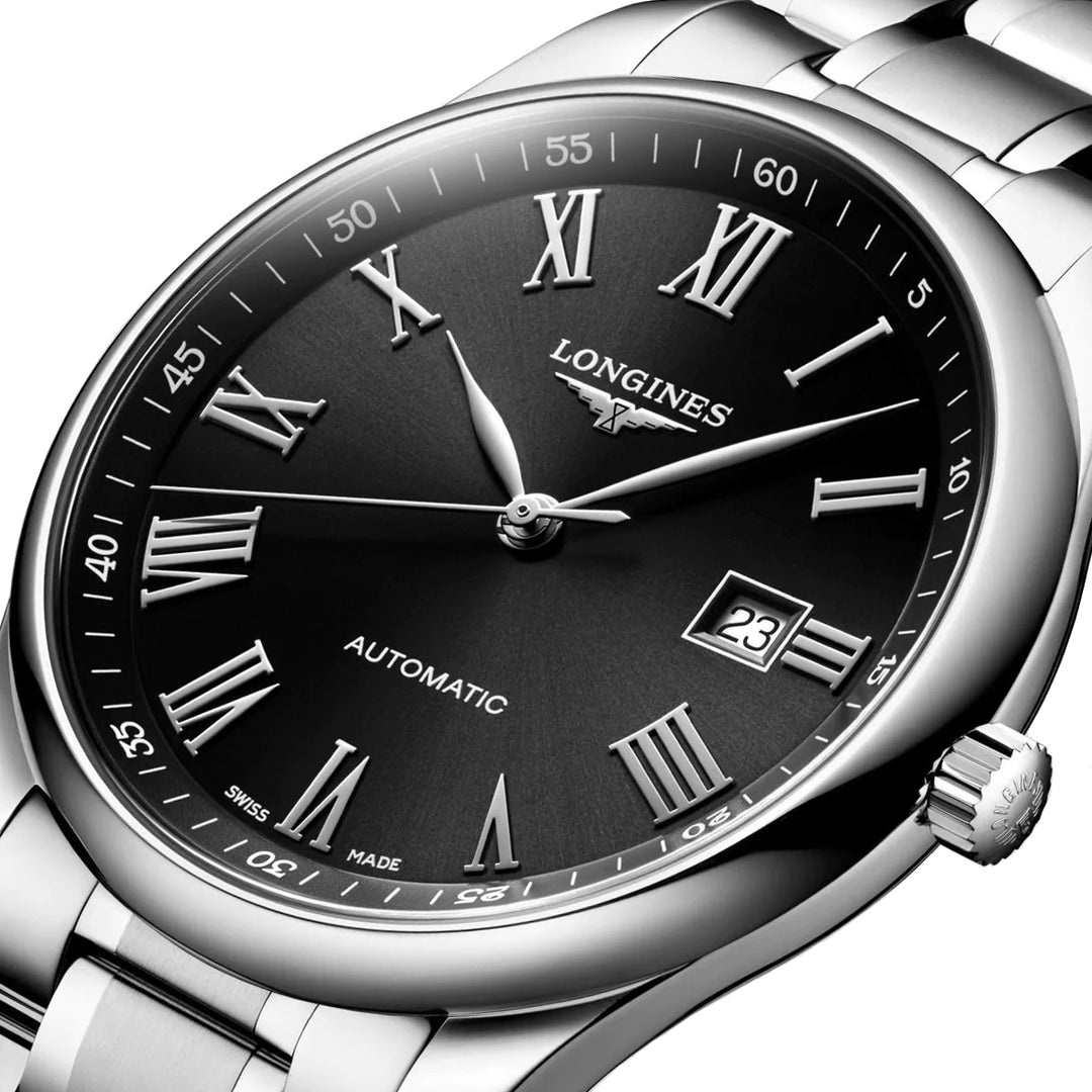 Longines watch Master Collection 42mm black automatic steel L2.893.4.59.6