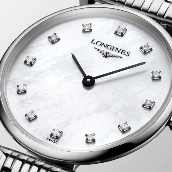 Longines orologio La Grande Classique 24mm madreperla diamanti acciaio quarzo L4.209.4.87.6 - Capodagli 1937