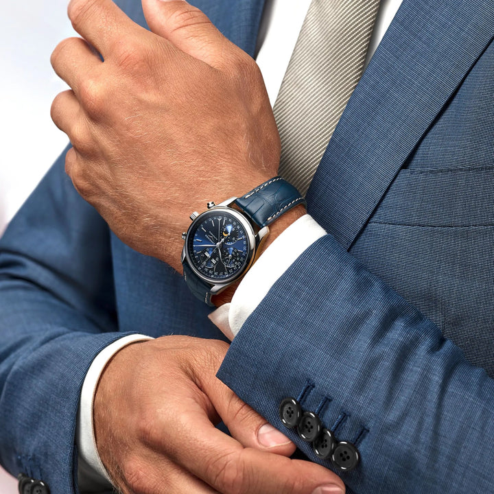 Longines orologio Master Collection 40mm blu automatico acciaio L2.673.4.92.0