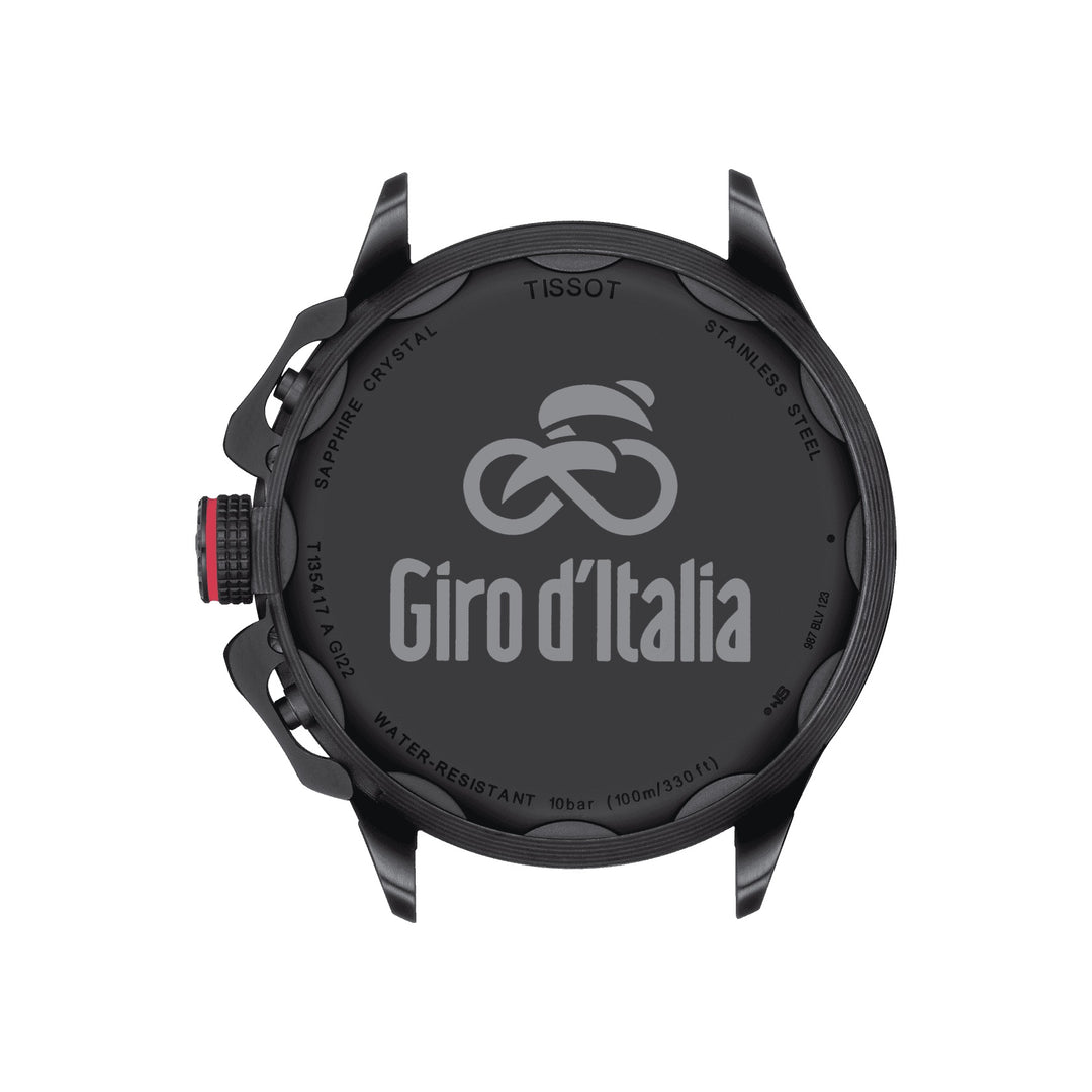 Montre Tisssot T-Race Cycling Giro D'Italia 2022 Edition Spéciale 45mm Quartz acier finition PVD noir T135.417.37.051.01