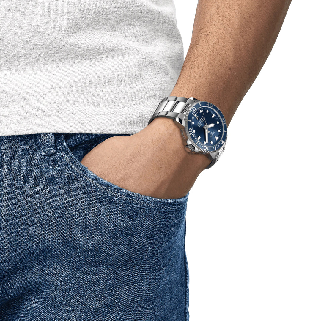 Tissot orologio Seastar 1000 Powermatic 80 43mm blu automatico acciaio T120.407.11.041.03 - Capodagli 1937