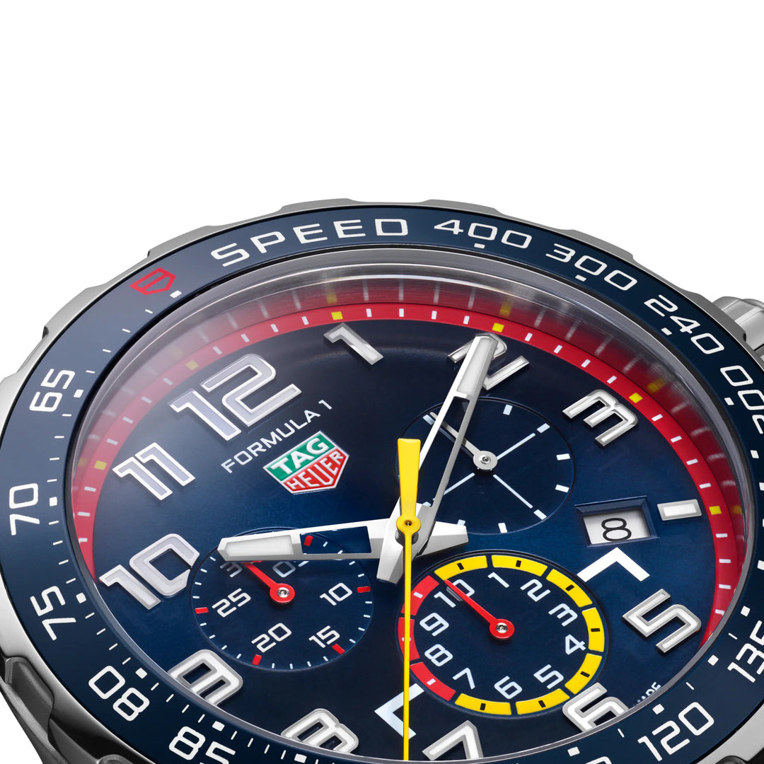 Tag Heuer Clock Formula 1 Red Bull Racing Edition 43mm Blue Quartz steel caz101al.ft8052