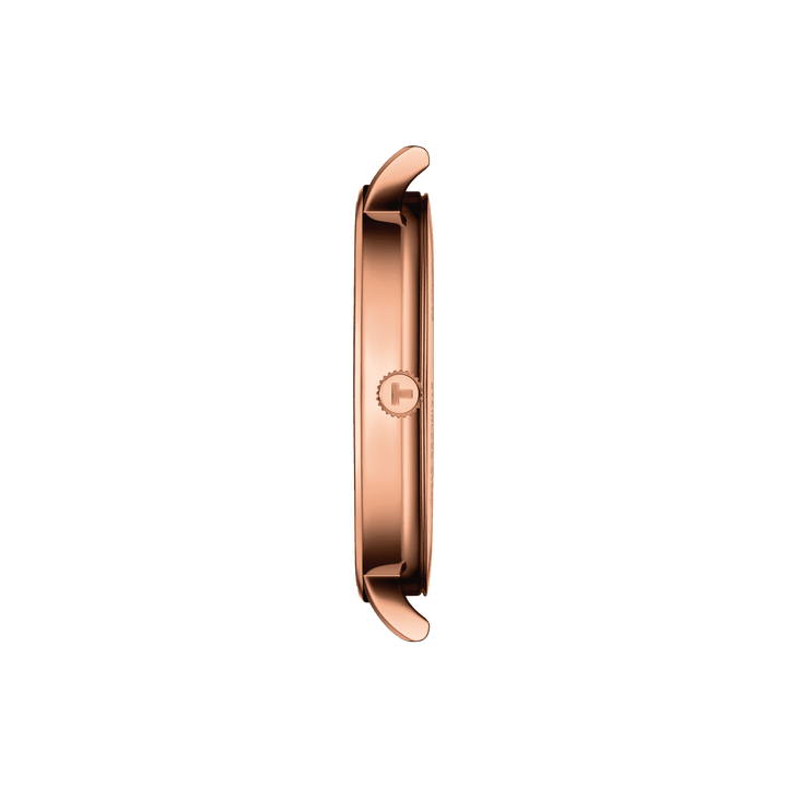 Tissot orologio Everytime Gent 40mm argento quarzo acciaio finitura PVD oro rosa T143.410.36.011.00