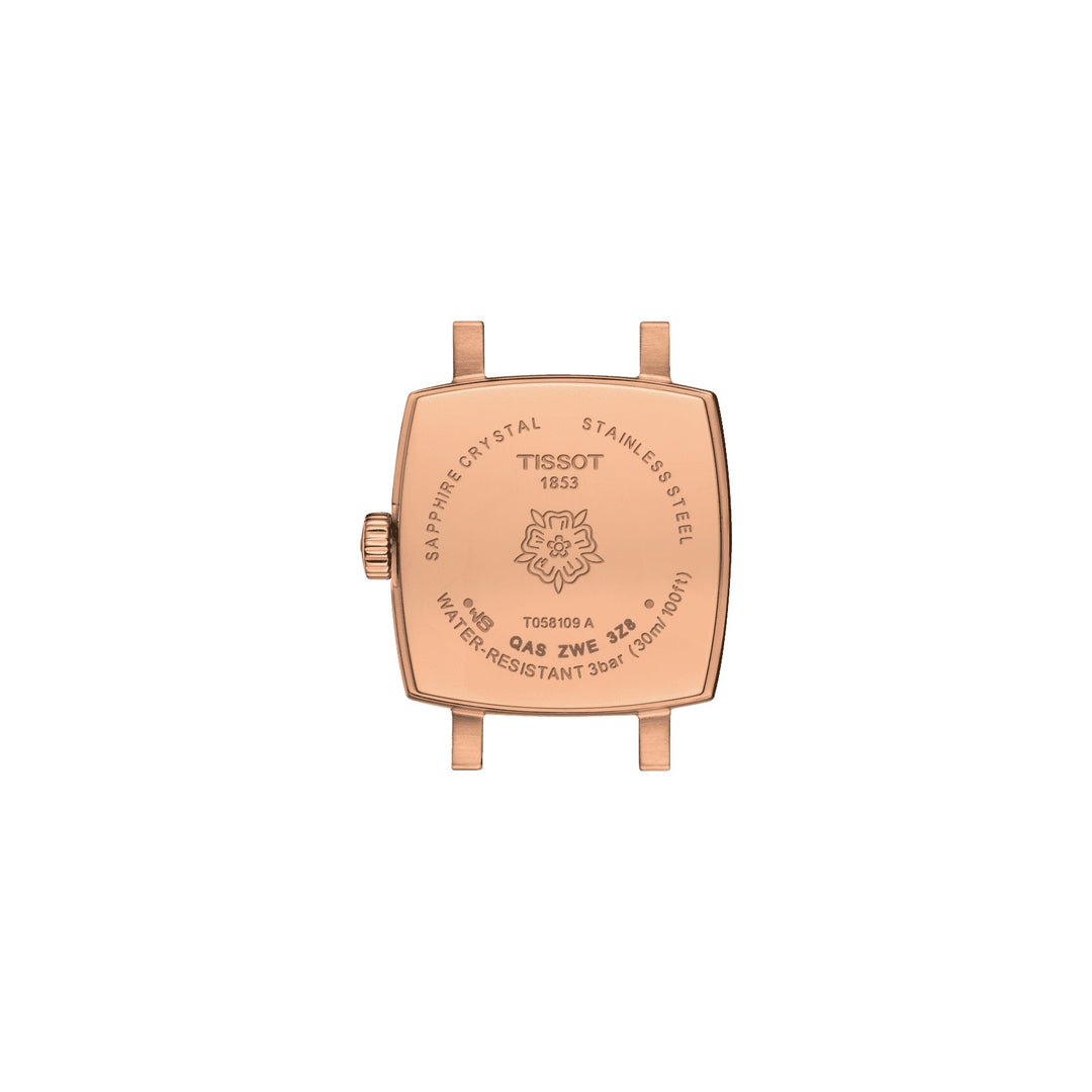 Tissot Watch Lovely Summer Set de acero de acero de cuarzo plateado de 20 mm PVD Pink Pink T058.109.36.031.01