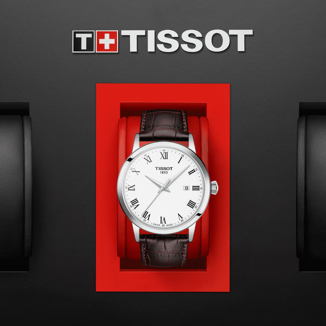 Tissot orologio Classic Dream 42mm bianco quarzo acciaio T129.410.16.013.00 - Capodagli 1937