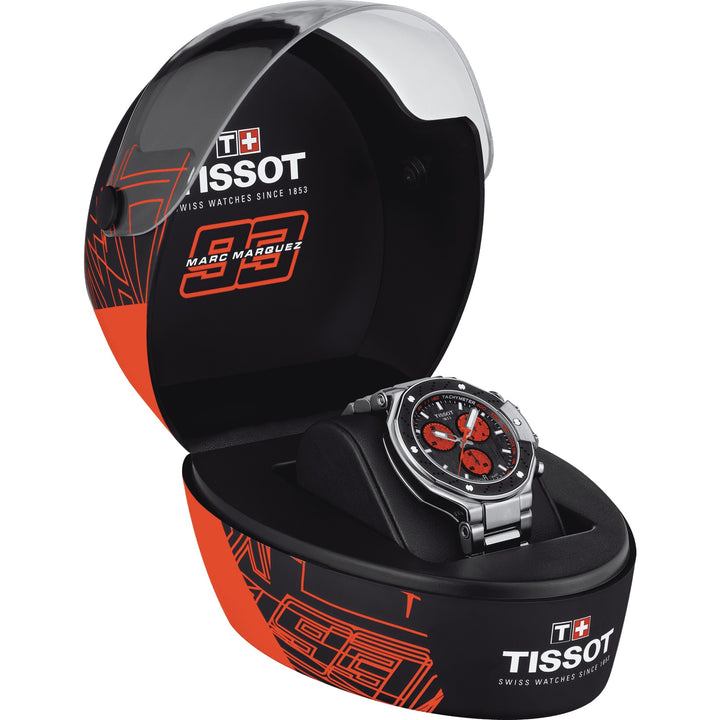 Montre Tisssot T-Race Marc Marquez 2022 Edition Limitée 3993 pièces 45mm noir acier au quartz T141.417.11.051.00