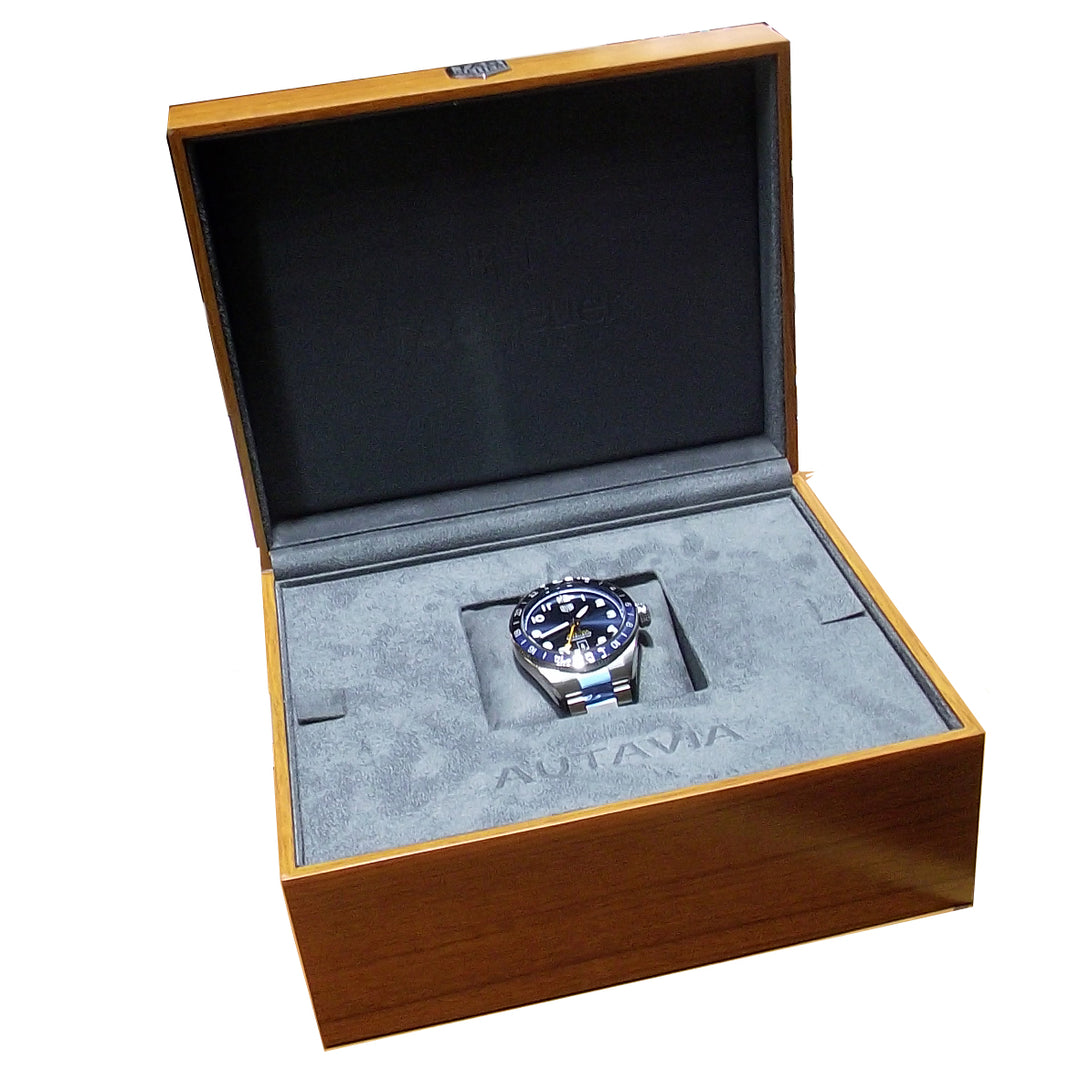 Reloj TAG Heuer Autavia COSC GMT Calibre 7 Limited Edition 42mm Acero automático azul WBE511A.BA0650