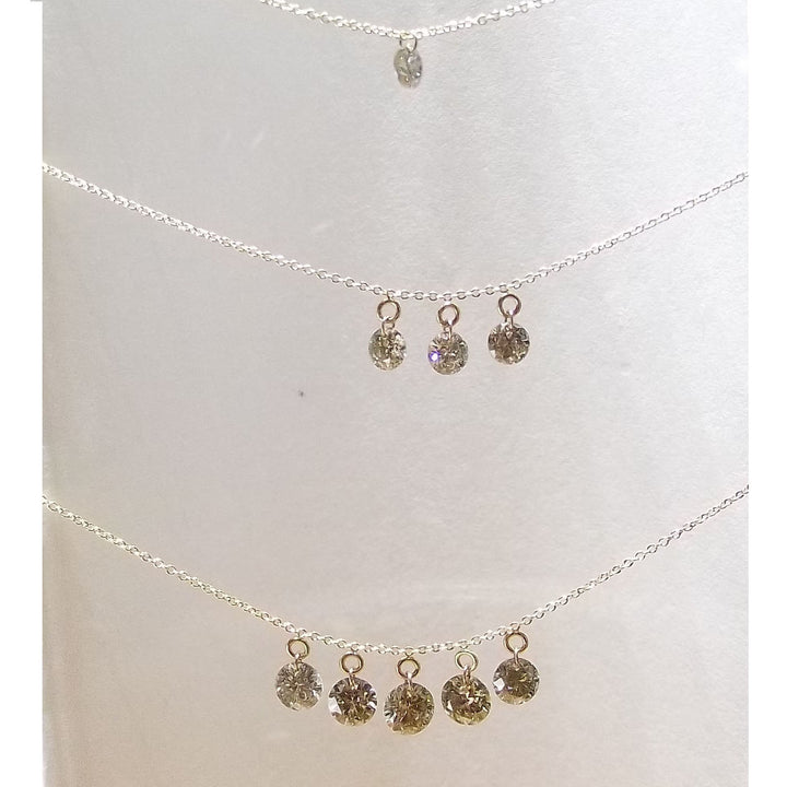 Newlight Studio collana girocollo donna oro giallo 1,4g diamante Brown 1,50ct MS-J8024 - Capodagli 1937