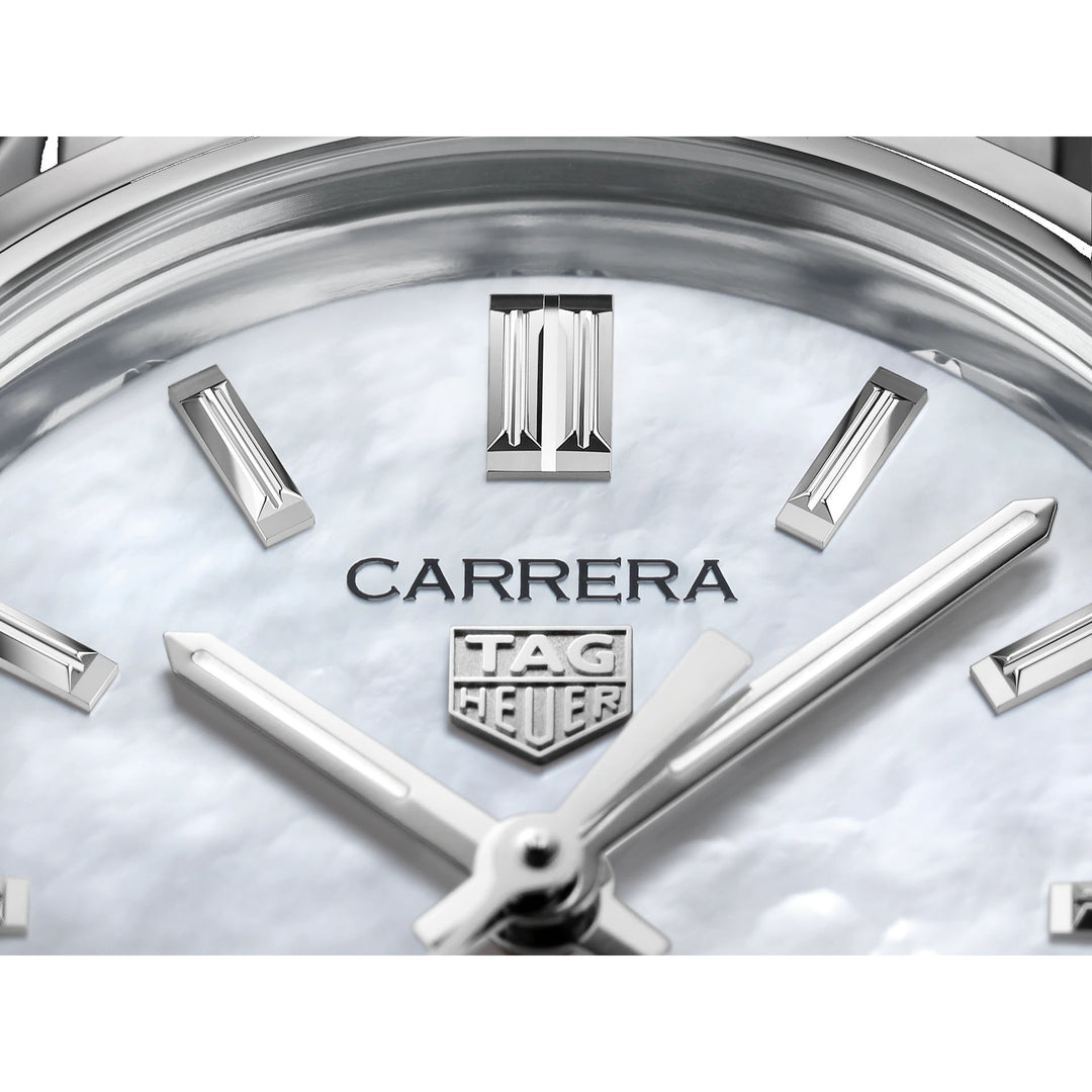 TAG Heuer watch Carrera Calibre 9 29mm automatic mother of pearl steel WBN2410.BA0621