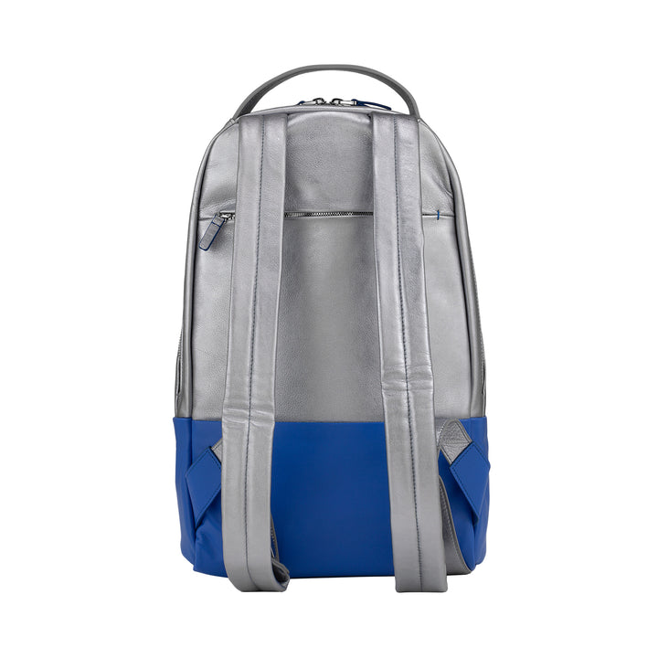 DuDu Sac à dos de sport antivol en cuir laminé, sac à dos en métal design multicolore souple pour fille avec poches extérieures