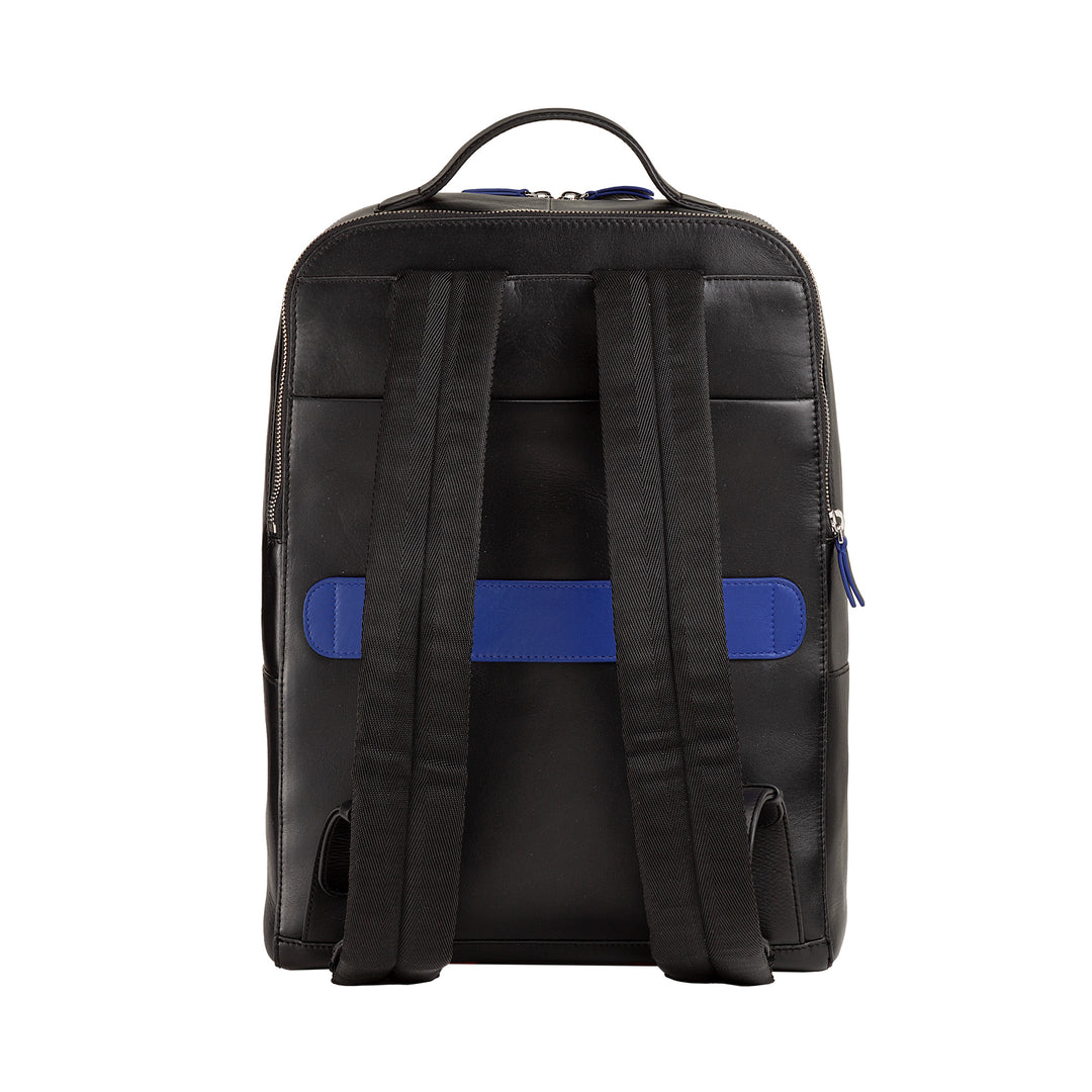 Mochila para hombres Dudu Puerta portátil de PC y tableta de cuero, mochila anti -theft doble zip, mochila de viaje con ataque de tranvía
