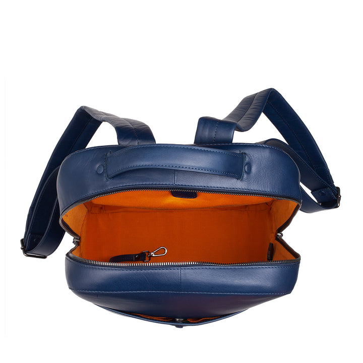 DuDu Damen -Rucksackmänner in elegantem Leder mit Reißverschlusszipper -Tablet -Reise -Rucksack für Business for Business