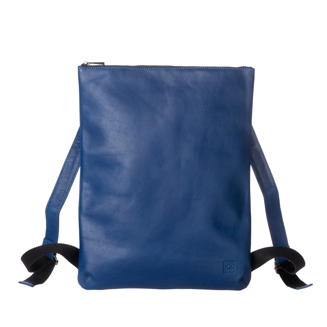 DUDU Men's Backpack Women's Slim and Elegant Genuine Soft Leather Zip Zip Zip Zip Zip