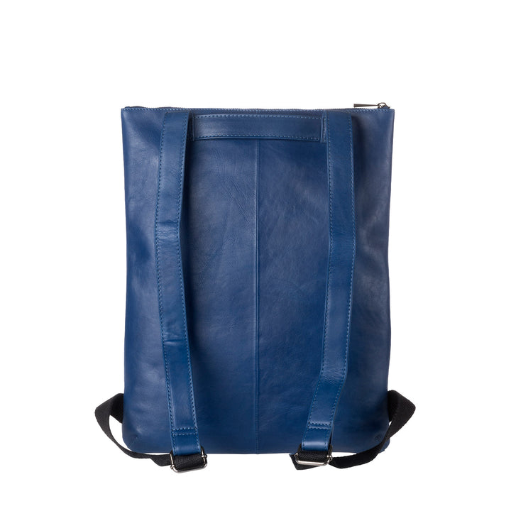 DUDU Men's Backpack Women's Slim and Elegant Genuine Soft Leather Zip Zip Zip Zip Zip