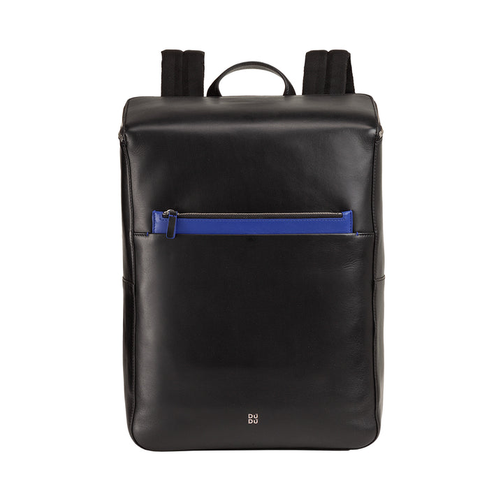 DuDu Herren -PC -Rucksack in Leder für Computer-, Laptop-, Notebook- und iPad -Tablets bis zu 16 Zoll, Unterstützung für Trolley und Anti -Theft -Scharnier