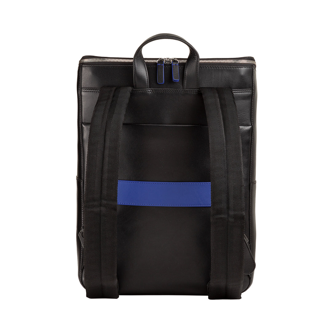 DuDu Herren -PC -Rucksack in Leder für Computer-, Laptop-, Notebook- und iPad -Tablets bis zu 16 Zoll, Unterstützung für Trolley und Anti -Theft -Scharnier