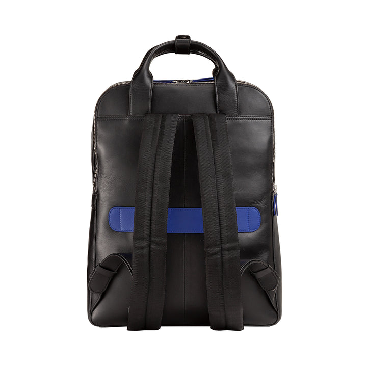 DuDu Real Leder -Männer -Rucksack für Männer, PC -Rucksack von bis zu 16 Zoll, Tablethalter, Reise -Rucksack mit elegantem farbenfrohen Geschäft mit Trolley -Angriff